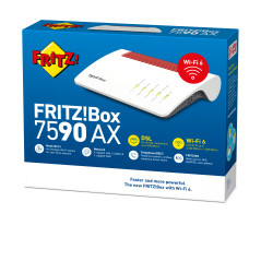FRITZ!Box 7590 AX wireless router Gigabit Ethernet Dual-band (2.4 GHz   5 GHz) White