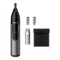 Cortapelos philips + naricero nt3650 - 16 negro 2peines - cuchilla lavable - ducha - recortador - pila aa Cortapelos philips + naricero nt3650 - 16 negro 2peines - cuchilla lavable - ducha - recortador - pila aa