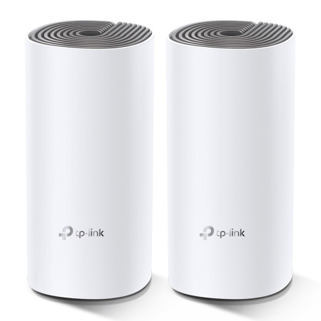 TP-Link Deco E4 (2-pack) Dual-band (2.4 GHz / 5 GHz) Wi-Fi 5 (802.11ac) White, Gray Internal