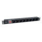 Equip 333286 unità di distribuzione dell'energia (PDU) 8 presa(e) AC 1U Nero Equip 333286 unità di distribuzione dell'energia (PDU) 8 presa(e) AC 1U Nero