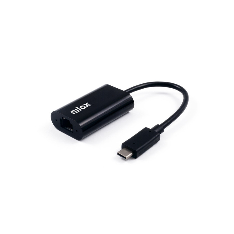 Cable adaptador nilox usb tipo c a ethernet macho - hembra Cable adaptador nilox usb tipo c a ethernet macho - hembra