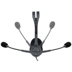 Logitech 981-000593 headphones headset Wired Head-band Office Call center Gray