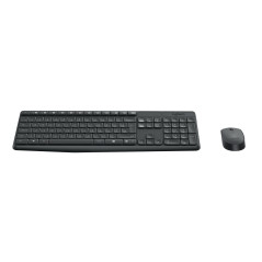 Logitech 920-007919 keyboard Mouse included Home USB QWERTY Spanish Gray