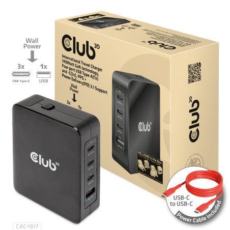 CLUB3D CAC-1917 power supply unit 140 W