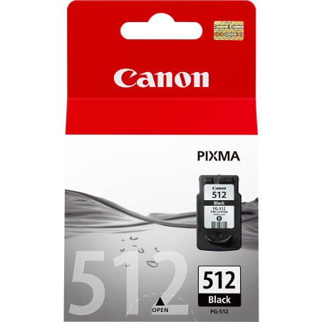 Canon pg 512 black color cartridge 15ml mp240 - mp490 - mx320 - 330