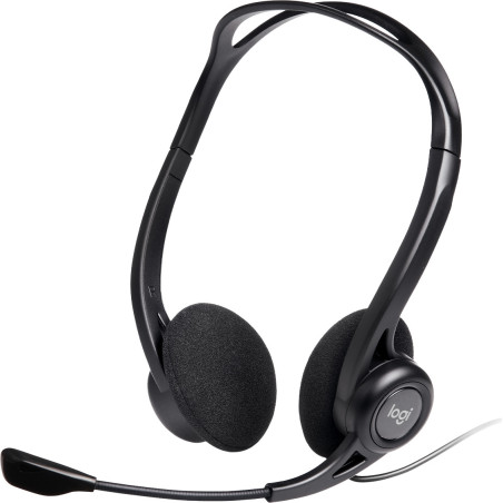 Logitech 981-000100 headphones headset Wired Head-band Calls Music USB Type-A Black
