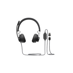 Logitech 981-000875 headphones headset Wired Head-band Calls Music USB Type-C Graphite