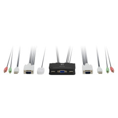 LevelOne KVM-0223 KVM switch Black