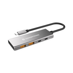 Conceptronic HUBBIES15G interface hub USB 3.2 Gen 2 (3.1 Gen 2) Type-C 10000 Mbit s Gray