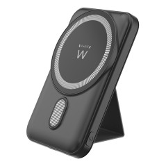 Ewent EW1162 power bank Lithium Polymer (LiPo) 10000 mAh Wireless charging Black