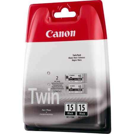 Cartucho tinta canon negro bci15bk i70 - i80 - ip90