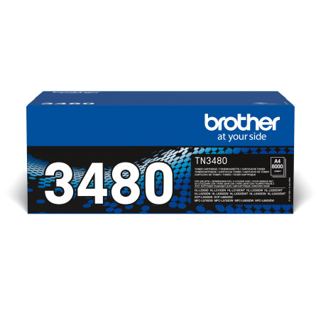 Toner brother negro tn3480 8000 paginas dcpl5500dn -  dcpl5500dnlt -  dcpl6600dw -  l5000d -  hl - l5100dn -  hl - l5100dnlt -  