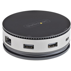 StarTech.com DKT31CHDVCM laptop dock port replicator Wired USB 3.2 Gen 2 (3.1 Gen 2) Type-C Black, Gray