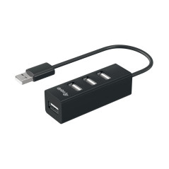 Equip 128955 interface hub USB 2.0 480 Mbit s Black