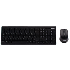 Nilox NXKMWE0001 keyboard Mouse included Universal RF Wireless QWERTY Spanish Black