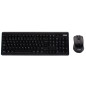Teclado kit + mouse raton nilox wireless inalambrico negro Teclado kit + mouse raton nilox wireless inalambrico negro