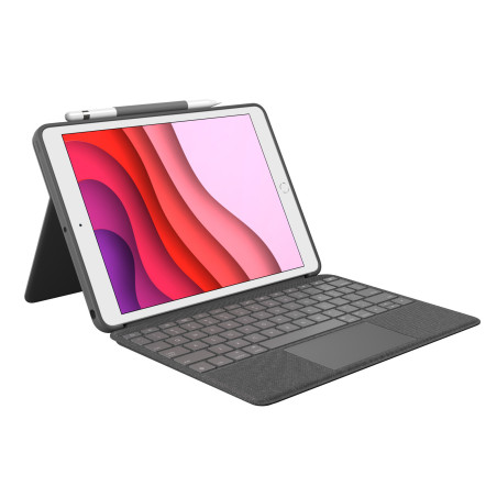 Funda logitec combo touch with teclado para apple 10.2 pulgadas (7 y 8 generacion)