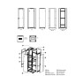 Armario rack wp 19 pulgadas 22u 600x600mm negro desmontado Armario rack wp 19 pulgadas 22u 600x600mm negro desmontado