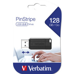 Verbatim PinStripe - Memoria USB da 128 GB - Nero