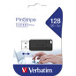 VERBATIM PENDRIVE STORENGO PINSTRIPE 128GB HI-SPEED RETRACTIL USB 2.0 BLACK