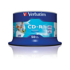 Verbatim CD-R AZO Wide Inkjet Printable 700 MB 52x 50 pc(s)