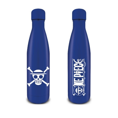Botella metlica pyramid one piece sombrero de paja