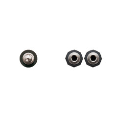 Cable audio nanocable 1 x jack 3.5mm a 2 x jack 3.5mm -  macho - hembra -  15cm