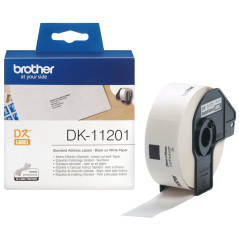 Brother DK-11201 label-making tape Black on white