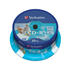 Verbatim CD-R AZO Wide Inkjet Printable 700 MB 52x 25 pc(s)