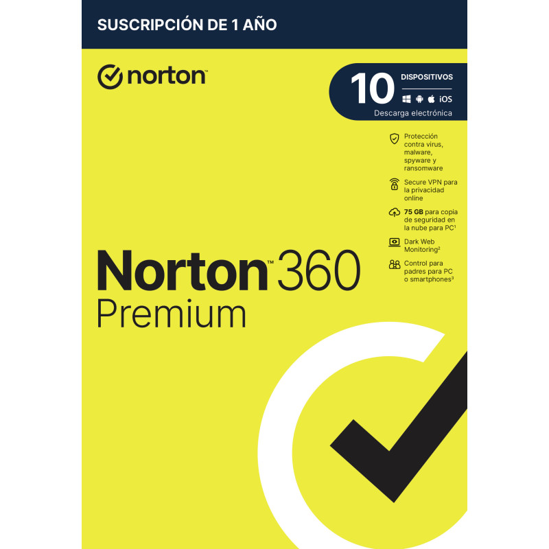 Antivirus norton 360 premium 75gb espaol 1 usuario 10 dispositivos 1 ao caja generic rsp mm gum Antivirus norton 360 premium 75gb espaol 1 usuario 10 dispositivos 1 ao caja generic rsp mm gum