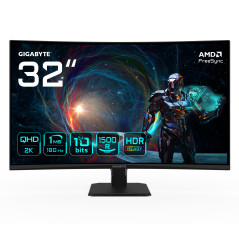 GIGABYTE GS32QCA LED display 31.5" 2560 x 1440 pixels Quad HD Black