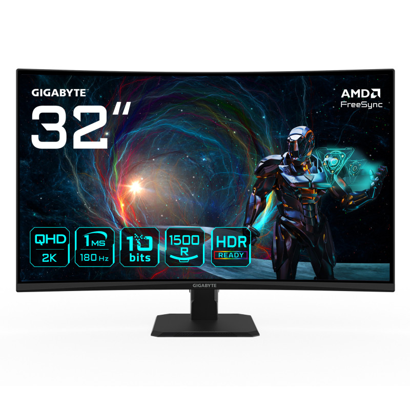 Monitor curvo gaming gigabyte gs32qca 31.5 pulgadas qhd 180hz Monitor curvo gaming gigabyte gs32qca 31.5 pulgadas qhd 180hz