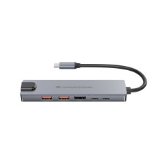 Conceptronic DONN29G replicatore di porte e docking station per laptop Cablato USB 3.2 Gen 2 (3.1 Gen 2) Type-C Grigio