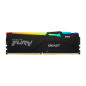 Memoria ram ddr5 64gb 2 x 32gb kingston - 6000 mhz - pc5 - 48000 - fury beast rgb - cl36 - 1.35v