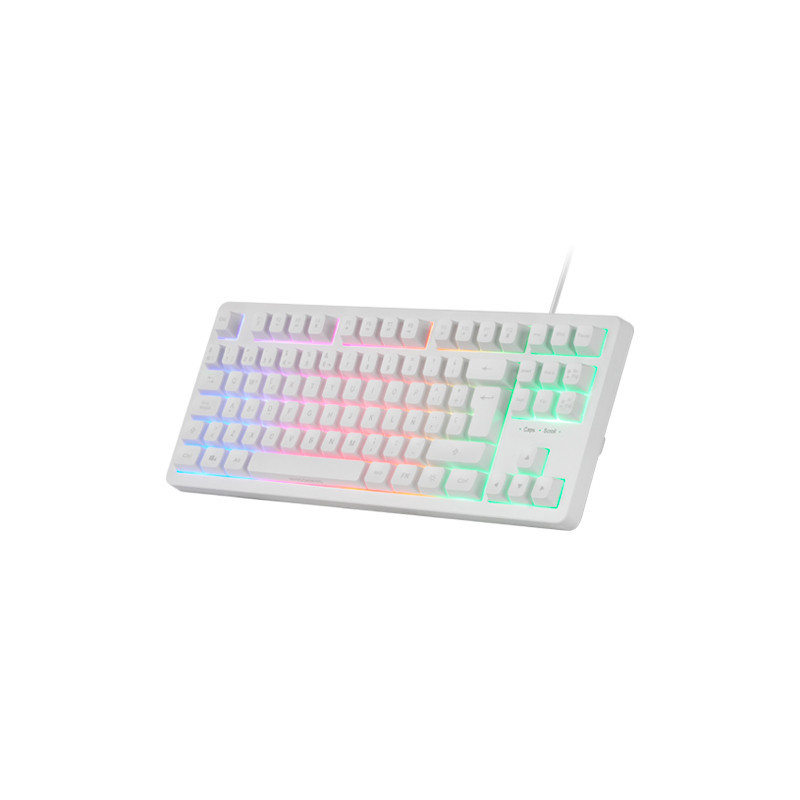 Teclador mars gaming mk023 tkl frgb usb 2.0 blanco