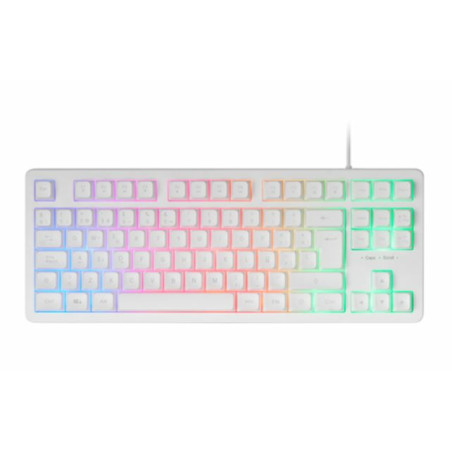 Teclador mars gaming mk023 tkl frgb usb 2.0 blanco