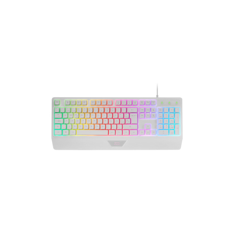 Teclado mars gaming mk124 blanco