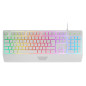Teclado mars gaming mk124 blanco