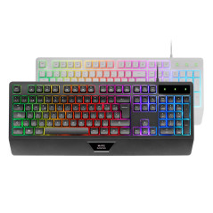 Teclado mars gaming mk124 blanco
