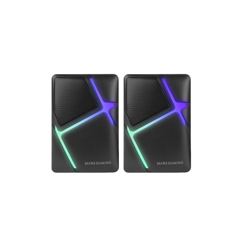 Altavoces mars gaming ms - h rgb negro