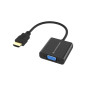 Adaptador hdmi a vga conceptronic 0.25m - macho - hembra - negro Adaptador hdmi a vga conceptronic 0.25m - macho - hembra - negro