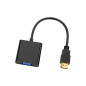 Adaptador hdmi a vga conceptronic 0.25m - macho - hembra - negro Adaptador hdmi a vga conceptronic 0.25m - macho - hembra - negro