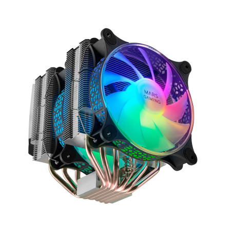 Ventilador disipador cpu mars gaming mcpu - xt 120mm argb negro
