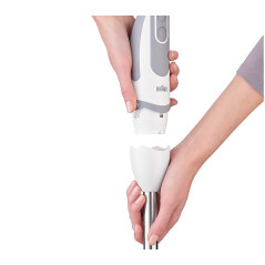 Braun MultiQuick 9 MultiQuick 5 Vario MQ 5220 WH 0.6 L Immersion blender 1000 W Gray, Stainless steel, White