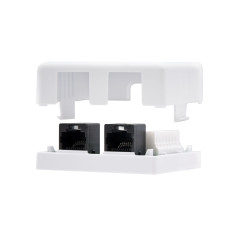 Nanocable 10.21.1502 presa energia RJ-45 Bianco