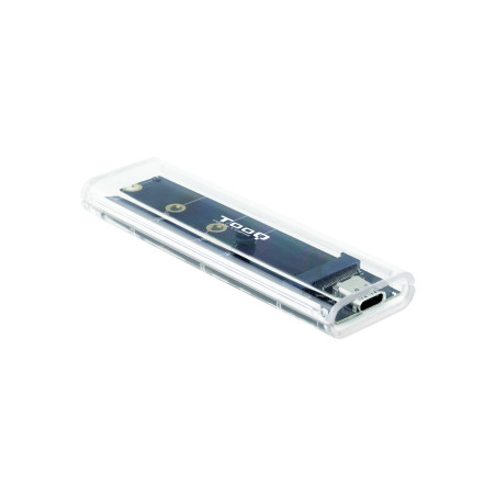 TooQ TQE-2200 storage drive enclosure SSD enclosure Transparent M.2