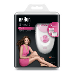 Depiladora braun silk - epil 3 blanca