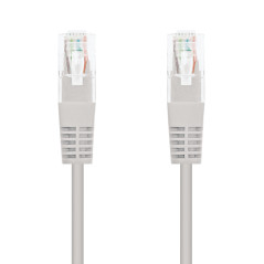 CABLE RED UTP CAT6 RJ45 NANOCABLE 30CM GRIS