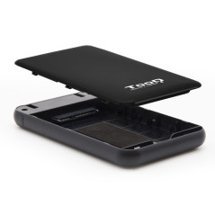 TooQ TQE-2528B contenitore di unità di archiviazione Box esterno SSD Nero 2.5"