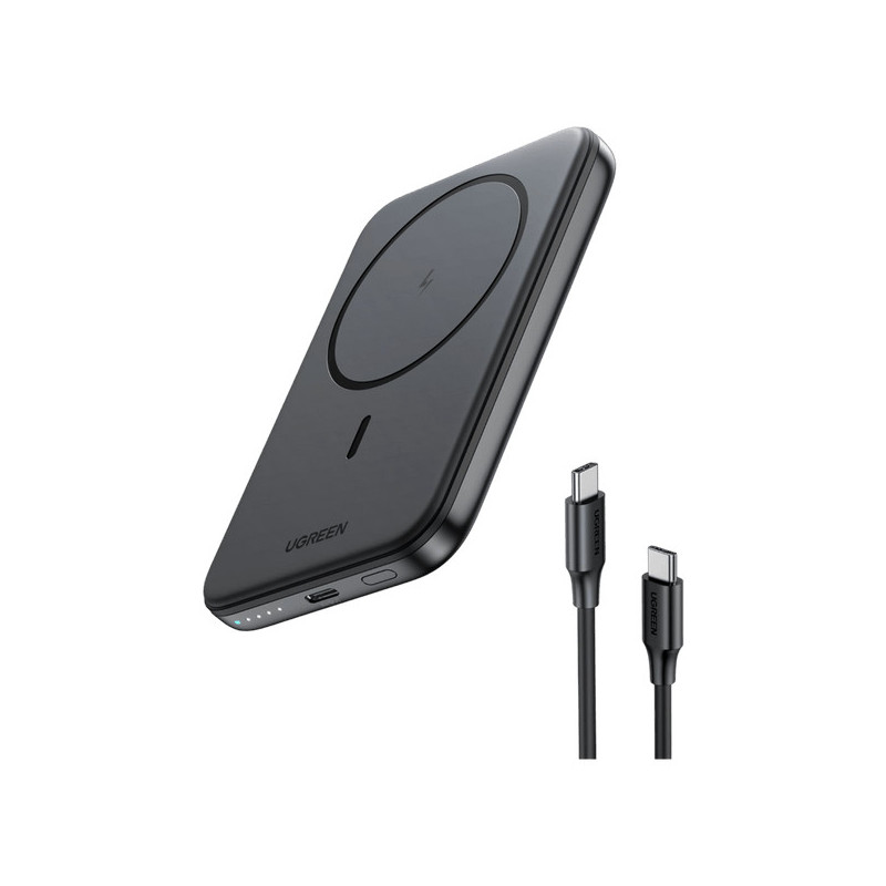 Ugreen 25207 batteria portatile 5000 mAh Carica wireless Nero Ugreen 25207 batteria portatile 5000 mAh Carica wireless Nero